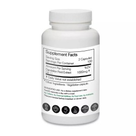 Prince Dandelion Root 20:1 Extract 100 Vegetarian Capsules 민들레 뿌리 추출물 분말 캡슐