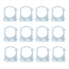 HLIWS 12PCS Inner Diameter 40mm,Plastic Water Pipe Fixed Clips,Tubing Clips,Universal