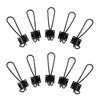 Rustic Entryway Hooks | 10 Pack of Black Wall Mounted