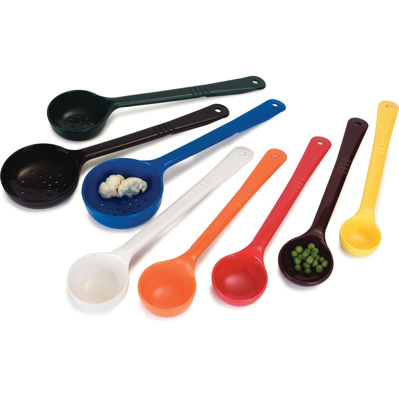 Carlisle 492104 Solid Short Handle Portion Control Spoon, 1 oz,