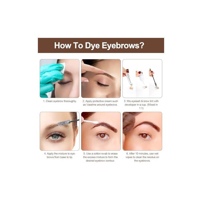 Eyelash & Eyebrow Kit, 2-In-1 Professional Lash & Brow Color