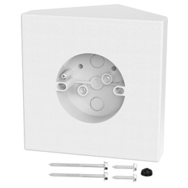 Ceiling Fan Angle Mount, FB900-1 Cathedral Ceiling Fan Box, Ceiling Fan Mounting Bracket Kit, Fits Cathedral Ceiling Angles of 80° or Up, White, 1 Pack