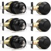 Probrico Entry Door Knobs Lock Set and Single Cylinder Deadbolt