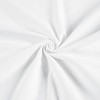 DOSLY IDÉES Farmhouse Shower Curtain, White Cloth Button Curtain, Cotton