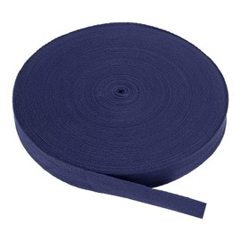 PATIKIL Cotton Twill Tape 3/4 Inch 50Yards Cotton Ribbon Bias Binding Tape Herringbone Tape for Sewing Binding Gift Wrapping Craft DIY Navy Blue