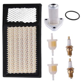 Podoy Golf Cart Tune Up Kit for Compatible with EZGO TXT with 26591G01 Oil Filter AM116304 Fuel Filter Spark Plug Kit 72368G01 4 Cycle 295cc/350cc 1994-2005