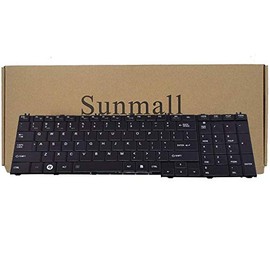 C655 Keyboard Compatible with Toshiba Satellite, SUNMALL Keyboard Replacement Compatible with Toshiba Satellite C655 L655 C755 L755 Series Laptop