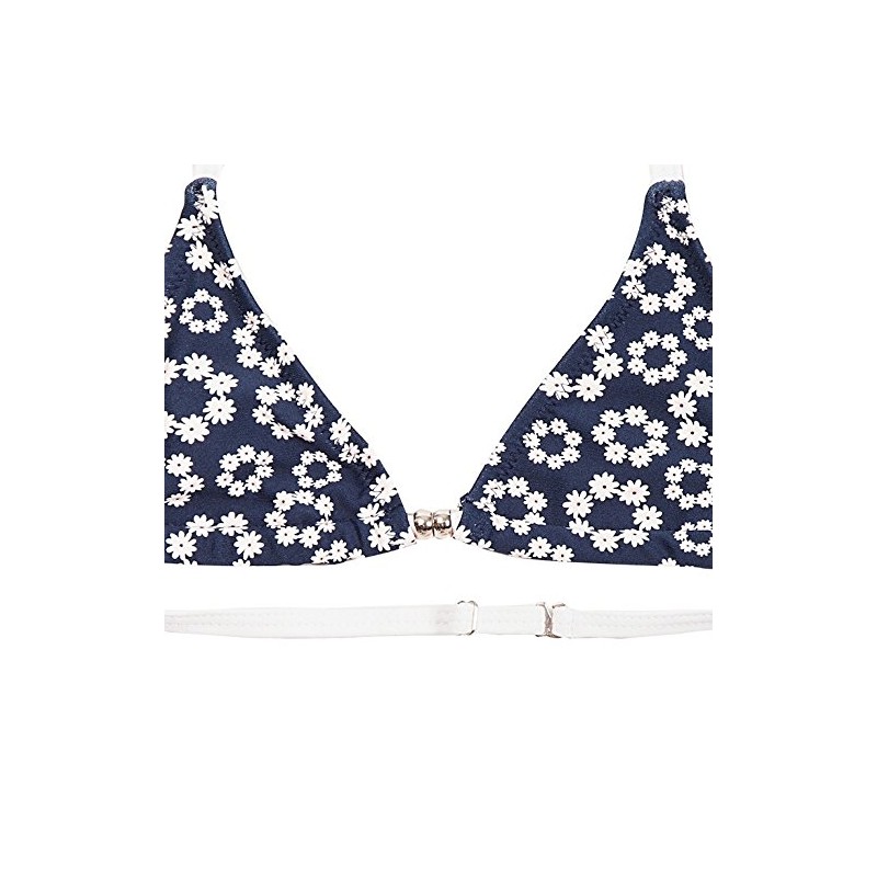 La-V Girls' Triangle Bikini Two Piece, Flowered