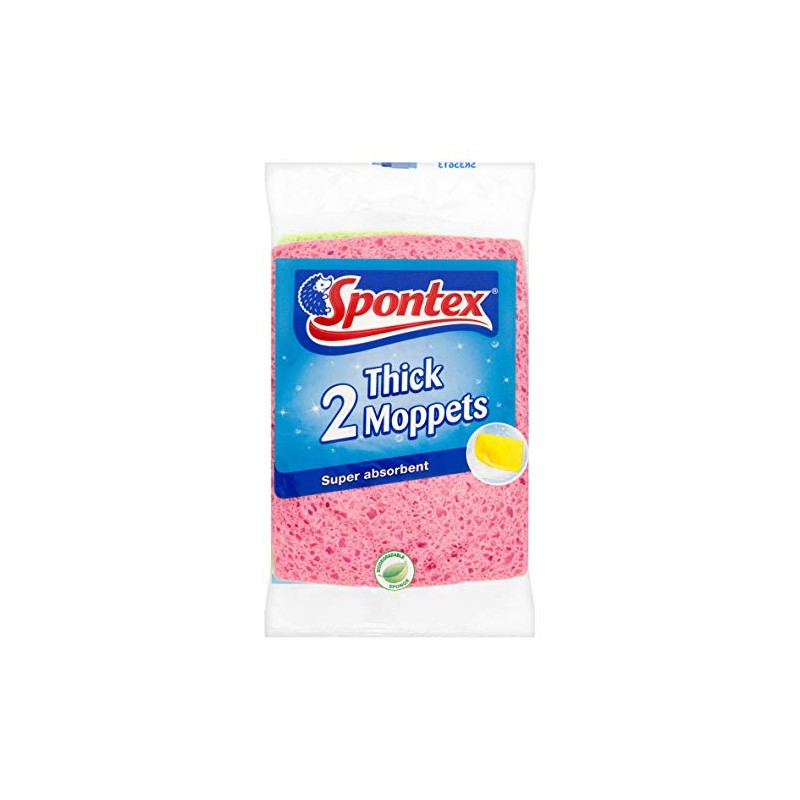 Spontex Thick Moppets x 2 (Pack of 6, Total 12