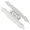 Kyuionty 12 Pack H-Shape Cabinet Hinges, Hammercraft Flush Door Hinge