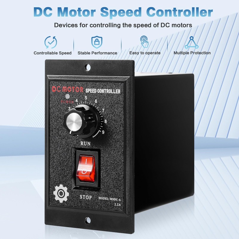 DEWIN Speed Controller, Single-Phase DC Motor Speed Regulator AC 220