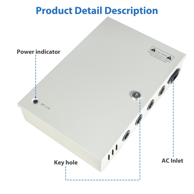18 Channels DC12V 30 Amp PTC Reset Fuse CCTV Power