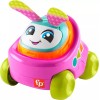 Fisher-Price Baby Learning Toy DJ Buggy Pink Push-Along Car with