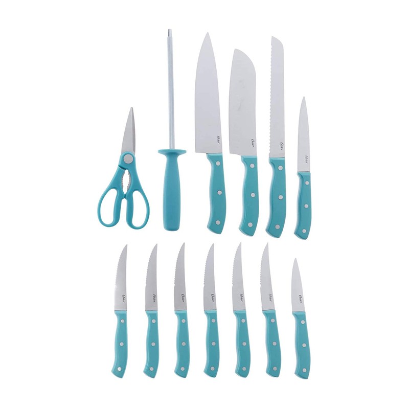 Oster Evansville 14 Piece Stainless Steel Cutting Kitchen Knife Cutlery