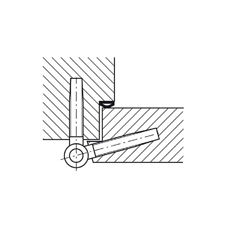 1 Pair x Hafele Startec Drill in Hinge/Steel/Length 54mm -