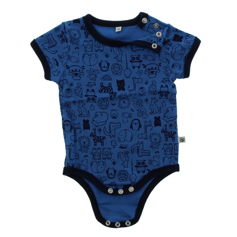 Pippi Unisex Baby Shaping Body Romper - Blue (Blue 725)
