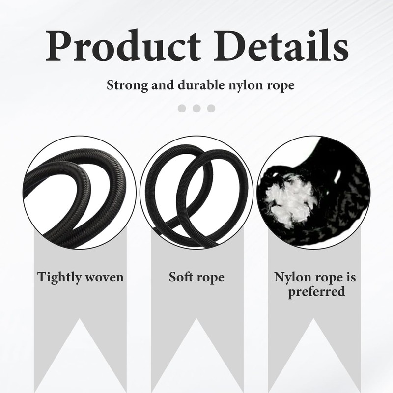 Braided Nylon Rope - 4mm 20M Multipurpose Paracord, Durable Outdoor
