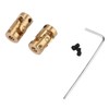 Universal Joints (with Set Screws), 2 Pieces Shaft Coupling Motor