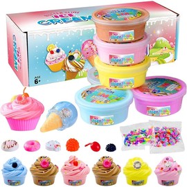Mother's Day Gifts  Butter Slime Kit Ice Cream Slime,Slime Making Kit,Stretchy and Non-Sticky,Stress Relief Toys, Party Favors for Kids Girls and Boys