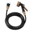 Iris Ohyama GKH-5 Φ9 Cut Hose with Gun, Black, 16.4