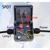 Weatherproof Electrical Outdoor Switch, Single Wall Light Switch IP66 Waterproof,