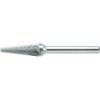 TRUSCO TB7C095 Carbide Bar, Round Taper Tip, Φ9.5 (14°) x
