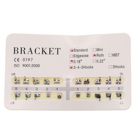 Brackets Standard R-oth 0.018 with 3-4-5 Hook 10 Sets/Pack 200 pcs