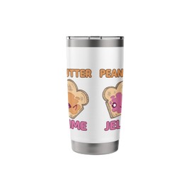 Peanut Butter Jelly Time BFF Love Match Perfect Stainless Steel Insulated Tumbler