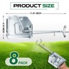 Qualirey 8 Pack Mole Gopher Trap Ground Galvanized and Oil