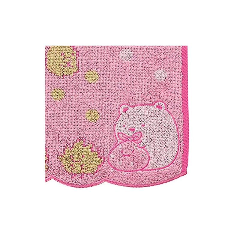 Marushin Mini Towel, Sumikko Gurashi, Colorful Dot Polar Bear, Cotton,
