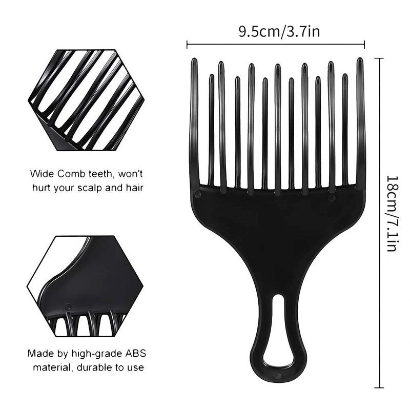 1 piece finger styler Afro comb coarse, strand comb, curling
