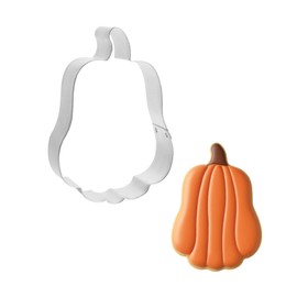 Tall Pumpkin Cookie Cutter 3.75 Inch - Made in the USA – Foose Cookie Cutters Tin Plated Steel Tall Pumpkin Cookie Mold