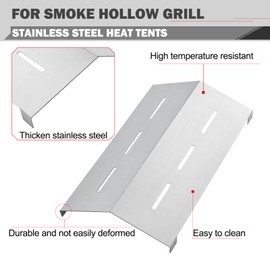 Oklagarden SST18L-6 Heat Tent Replacement Parts for Smoke Hollow Grill Parts SH19030819 SST18L-4 Heat Deflector Smoke Hollow Table Top Grill Parts SH19032719 SH19032319 SH19032419 PT300B Flame Tamer