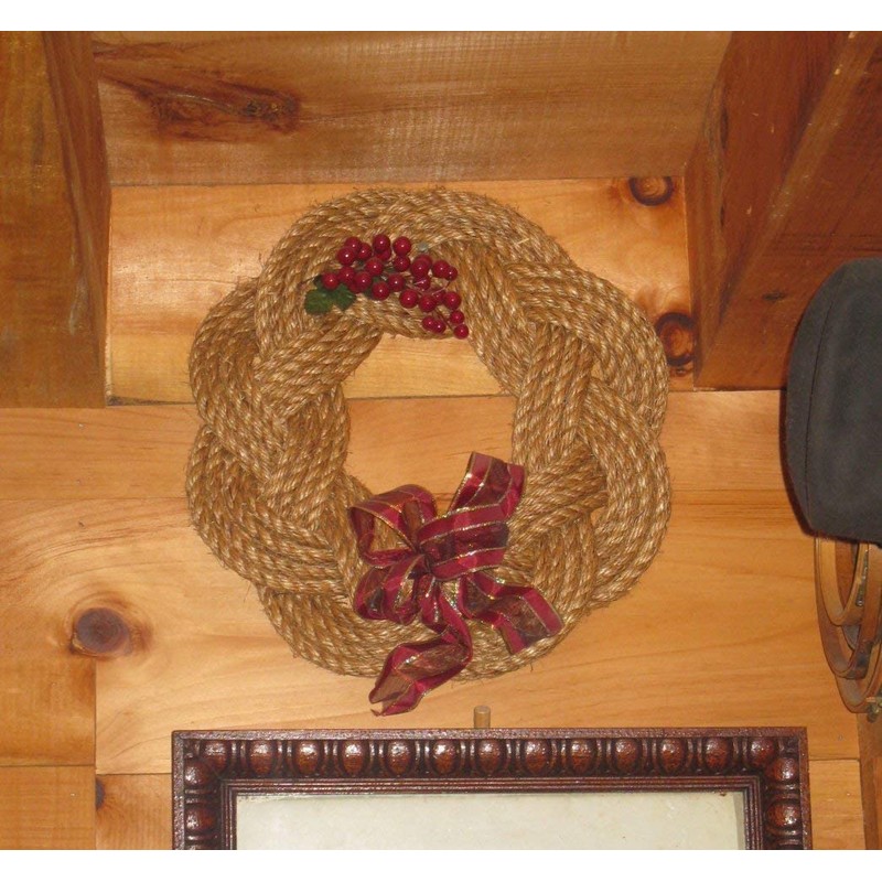 Manila Rope Sailor Knot Wreath