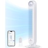 Dreo Tower Fan for Bedroom, 25ft/s Smart Standing Fans, 90°