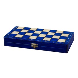 Sunrise Chess Small Lux Magnetic Chess Figures with Magnet Perfect for on the Go Comfortable Gameplay Traditional Look Made of Wood Well Balanced