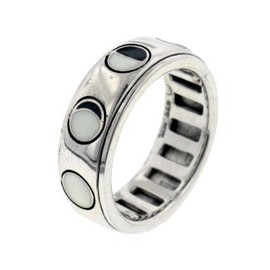 Sterling Silver Lunar Phases of the Moon Spinning Spin Band Ring Size 8(Sizes 4,5,6,7,8,9,10,11,12,13,14,15)