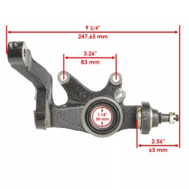 Caltric Front Right Steering Wheel Knuckle fits Yamaha Rhino 700 YXR700F 4x4 2008 - 2013