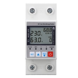 Over Under Voltage Protector WiFi Remote Monitoring Voltage Current Protective Device with Metering