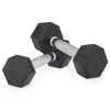 MADOG Hex-Dumbbells, Rubber Coated Cast Iron Dumbbell Set, Hand Weights