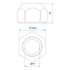 ProPlus Wheel Nut M12 x 1.5 Conical Ball Set of