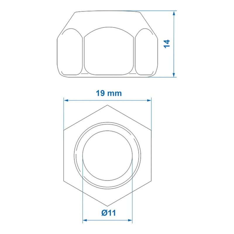 ProPlus Wheel Nut M12 x 1.5 Conical Ball Set of