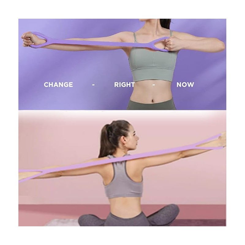 WEZCHUGHAOL Fitness Resistance Band, Arm|Back Training Elastic Ropes - Pure