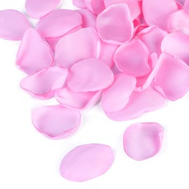 NEATICOO Silk Rose Petals 300pcs Pink Flower Petals Flower Girl Scatter Petals for Wedding Table Centerpieces Party Dinner Table Decoration -Pink