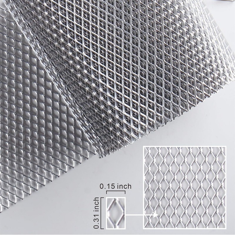 6 inch x 50 feet Aluminum Gutter Guard, Leaf Filter