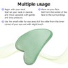 Scraping Plate Natural Jade Set Heart Shaped Crystal Double End