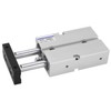 Air Cylinder Pneumatic 2 Piston Rod 2 Shaft Double Action