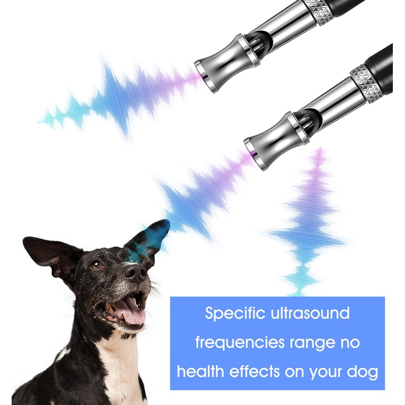 ValueBargain 2 Pack Dog Whistle, Ultrasonic Silent Dog Whistle to