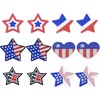 Sequin Star American Flag Iron On Patches Clothing Embroidered Sewing