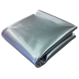 24" x 48" Dot Matrix Static Cling Perforated Graphic Window Film - Silver